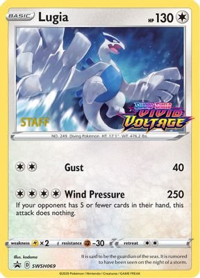 Lugia – SWSH069 (Prerelease) [Staff] #SWSH069 (SWSH: Sword & Shield Promo Cards)