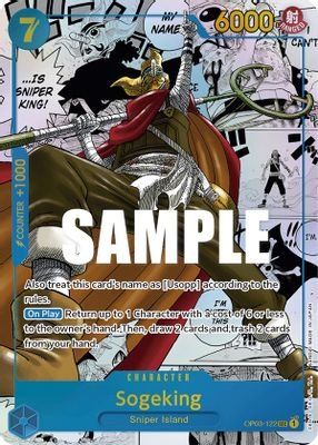 Sogeking (Alternate Art) (Manga) #OP03-122 (Pillars of Strength)