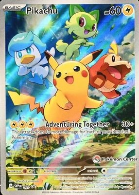 Pikachu – 027 (Pokemon Center Exclusive) #027 (SV: Scarlet & Violet Promo Cards)