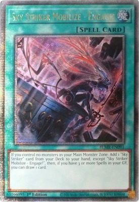 Sky Striker Mobilize – Engage! (Quarter Century Secret Rare) #BLMR-EN091 (Battles of Legend: Monstrous Revenge)