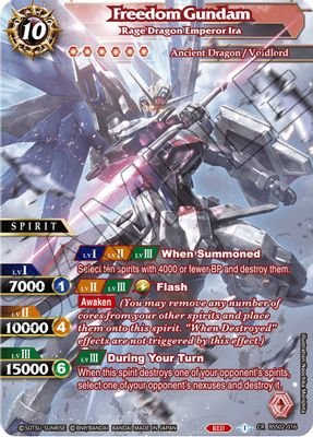 Freedom Gundam – Rage Dragon Emperor Ira #BSS02-016 (False Gods)
