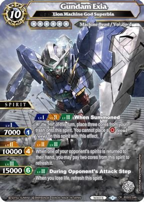 Gundam Exia – Lion Machine God Superbia #BSS02-046 (False Gods)