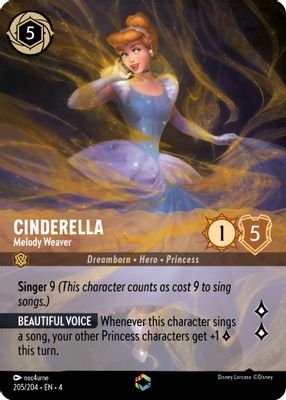 Cinderella – Melody Weaver (Enchanted) #205/204 (Ursula’s Return)