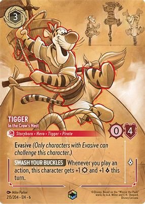 Tigger – In the Crow’s Nest (Enchanted) #215/204 (Azurite Sea)
