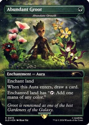 Abundant Groot – Abundant Growth (Rainbow Foil) #870 (Secret Lair Drop Series)