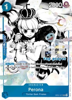 Perona (Championship 2024 Top Player Pack Vol. 2) #OP01-077 (One Piece Promotion Cards)