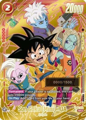 Son Goku (Mini) : DA (Serial Numbered) #FB04-012 (Fusion World Promotion Cards and Packs)