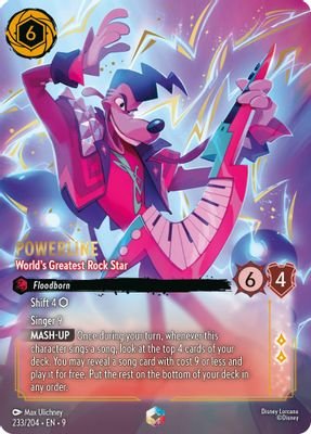 Powerline – World’s Greatest Rock Star (Enchanted) #233/204 (Fabled)