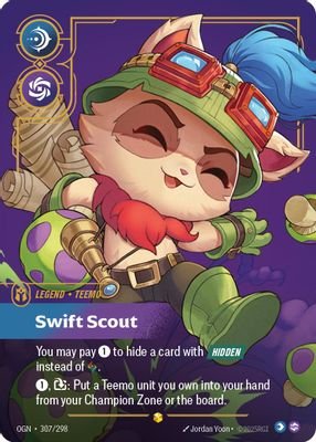 Teemo – Swift Scout (Overnumbered) #307/298 (Origins)