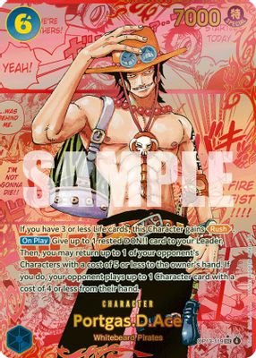 Portgas.D.Ace (119) (Red Super Alternate Art) #OP13-119 (Carrying On His Will)