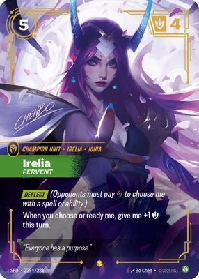 Irelia – Fervent (Signature) #225*/221 (Spiritforged)