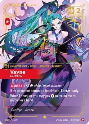 Vayne – Hunter (Overnumbered) #223/221 (Spiritforged)