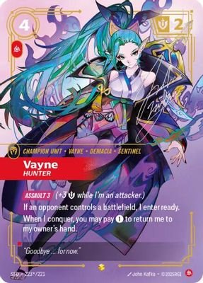 Vayne – Hunter (Signature) #223*/221 (Spiritforged)