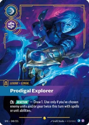 Ezreal – Prodigal Explorer (Overnumbered) #248/221 (Spiritforged)