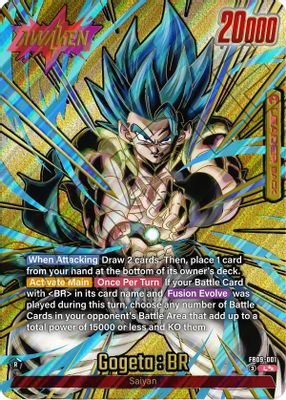 Gogeta : BR – FB09-001 (Super Alternate Art) #FB09-001 (Dual Evolution)