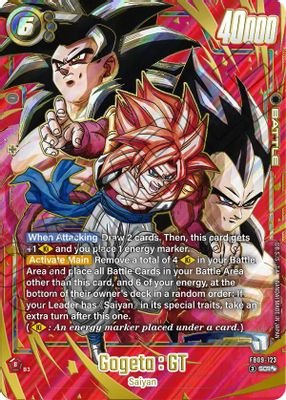 Gogeta : GT – FB09-123 (Super Alternate Art) #FB09-123 (Dual Evolution)