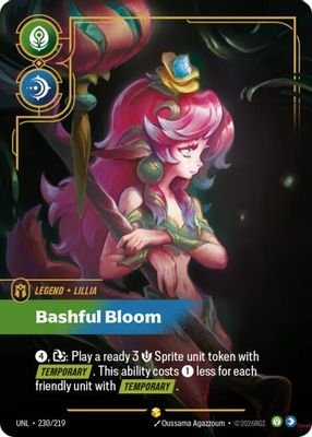 Lillia – Bashful Bloom (Overnumbered) #230/219 (Unleashed)