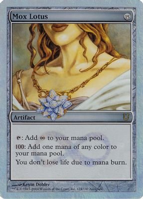 Mox Lotus (Alternate Foil) #124 (Unhinged)
